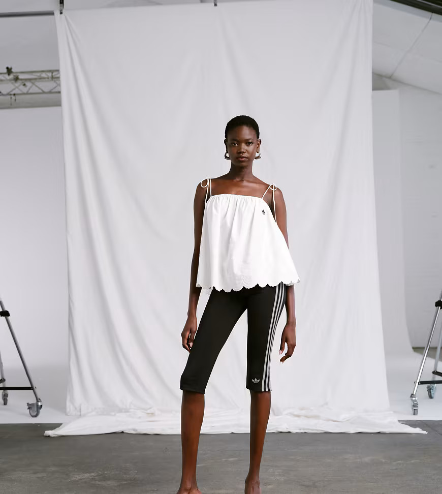 adidas Originals x ASOS capri in black | ASOS (Global)