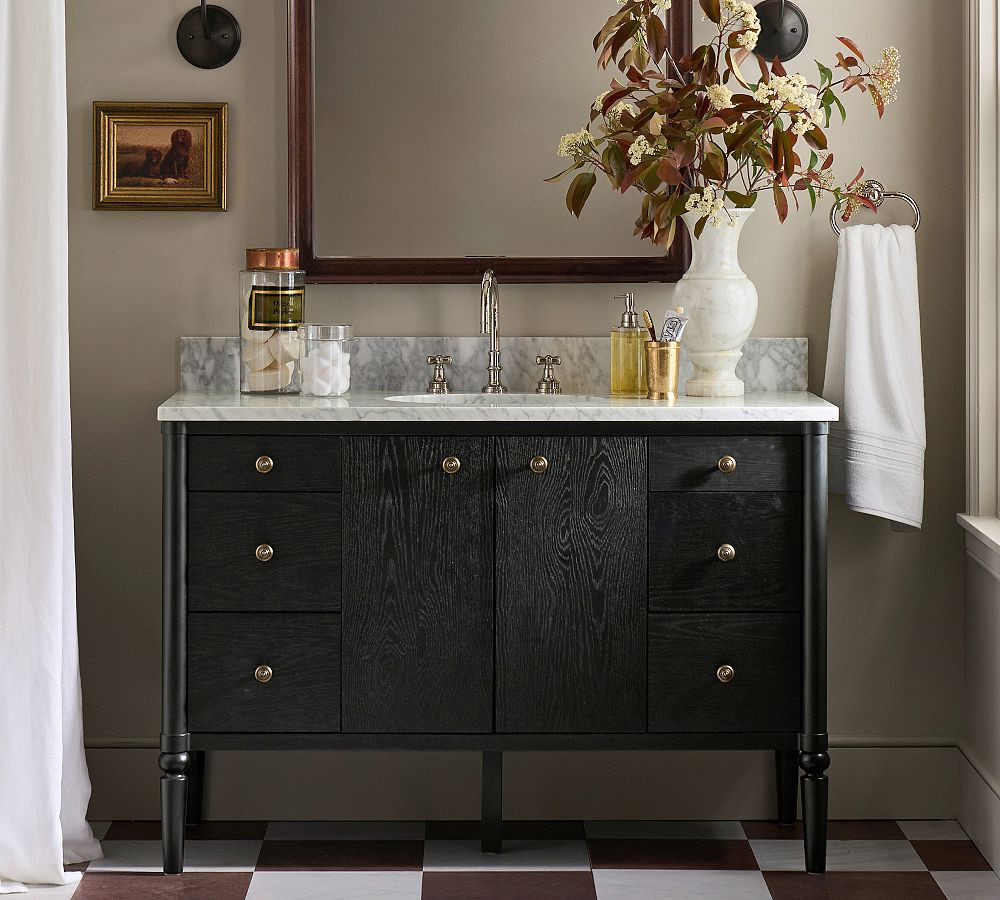 Chris Loves Julia 48" Single Wide Sink Vanity | Pottery Barn (US)
