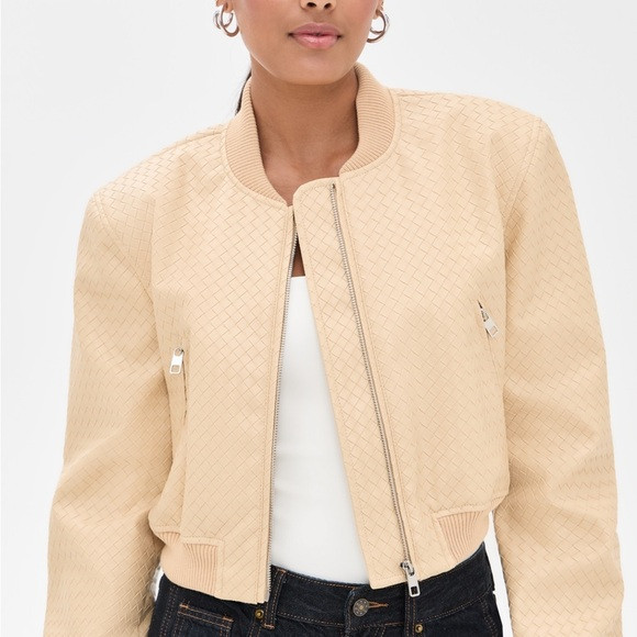Lioness Allure Bomber jacket in beige size XS. | Poshmark