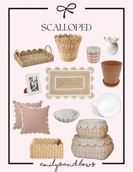 We’ve been loving all thing scalloped, especially for spring!