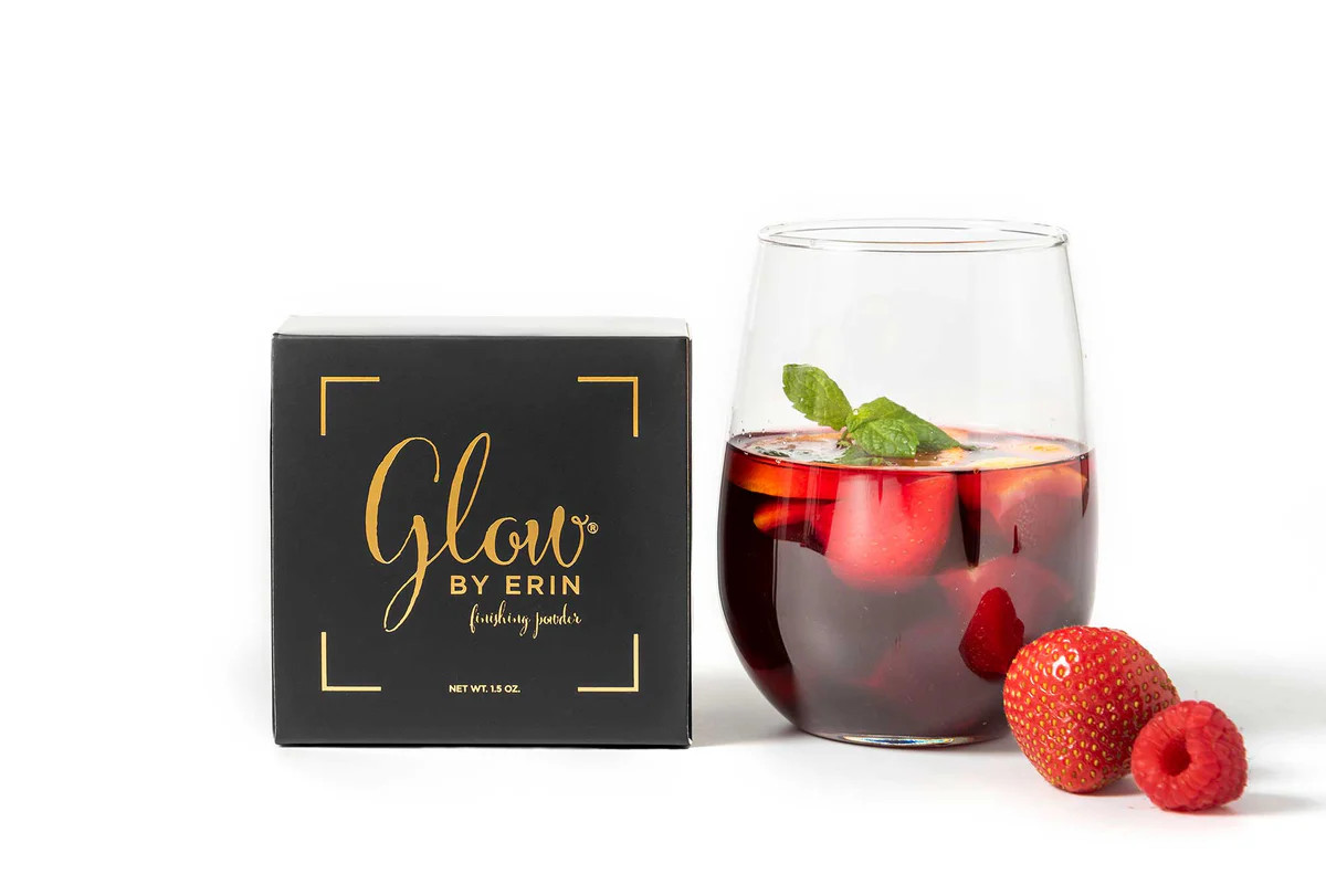 Sweet Sangria Scent Shimmer ~ Glow By Erin Finishing Powder Jar - 1.5 oz. | Glow By Erin