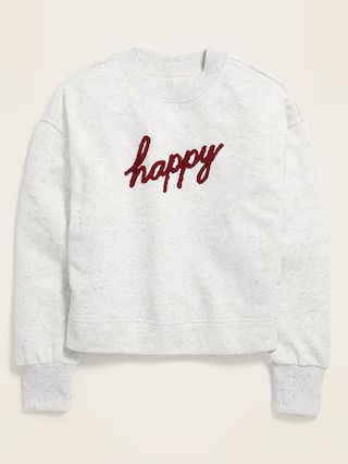 Graphic Crew-Neck Sweatshirt for Women | Old Navy (US)