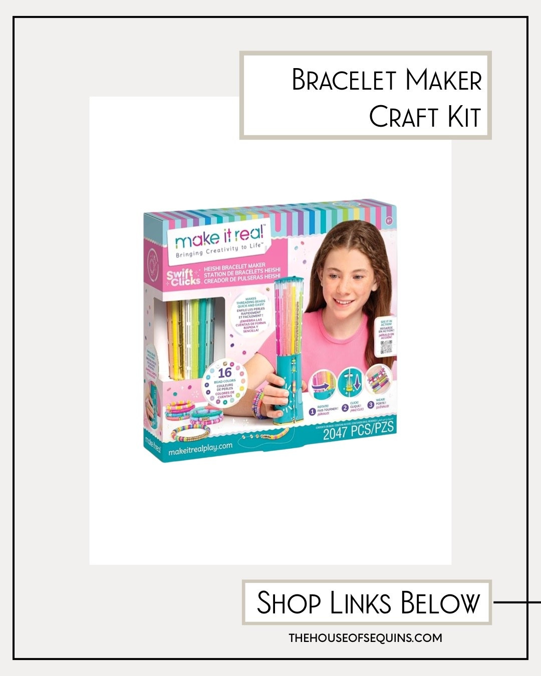 Jewelry draft kit bracelet maker