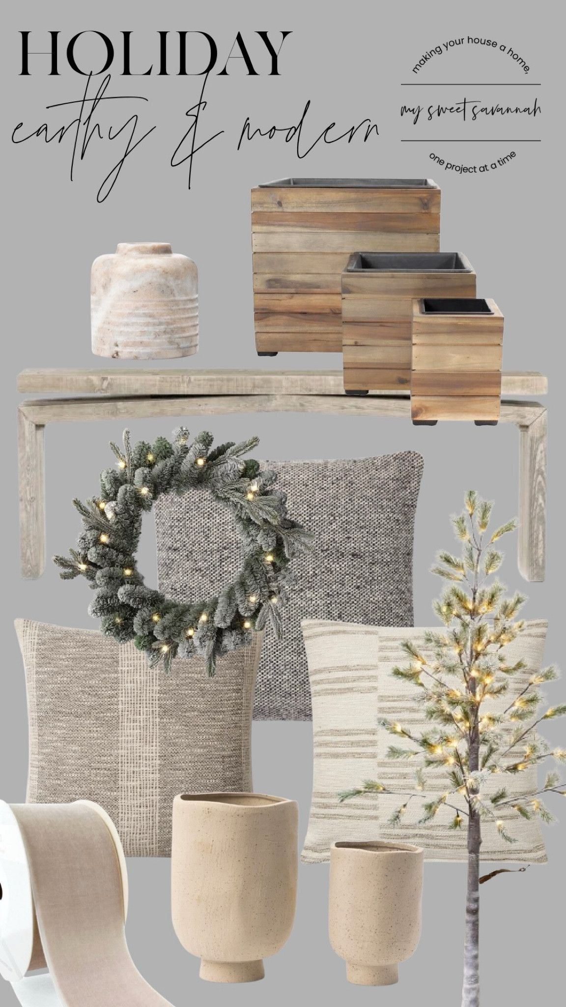 Embrace an earthy modern vibe this holiday season with natural textures and minimalist charm! 🍃✨ These decor finds combine organic materials with sleek lines to create a grounded, stylish space. Shop my favorites to bring a calm, modern feel to your home for the holidays! 🏡 #EarthyModern #HolidayHome #LTKhome #LTKholiday #HomeDecor

#LTKHoliday #LTKHome #LTKSeasonal