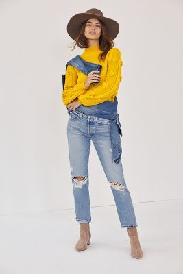 EDWIN Cai Ultra High-Rise Straight Jeans | Anthropologie (US)