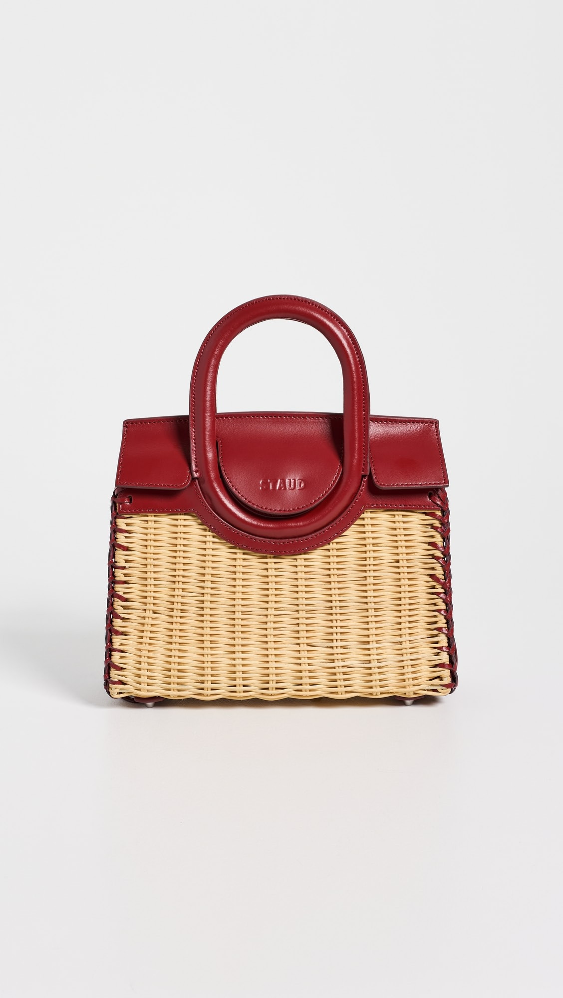 STAUD Maude Mini Wicker Carryall Satchel | Shopbop | Shopbop