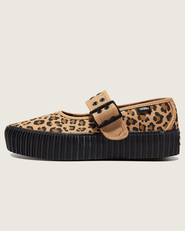 Vans Mary Jane Creeper Shoes (Grunge Core Tan Leopard) - 8.0 Men / 9.5 Women | Vans (US)