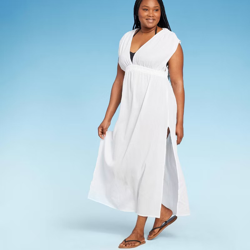 Women's Side-Slit Maxi Cover Up Dress - Kona Sol™ | Target