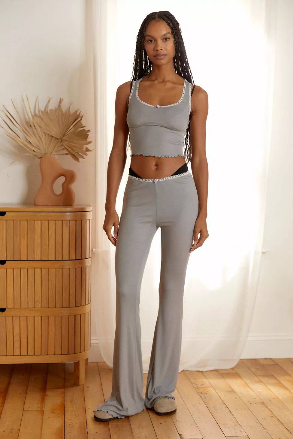 Out From Under Sweet Dreams Lace-Trim Lounge Pants | Urban Outfitters (US and RoW)