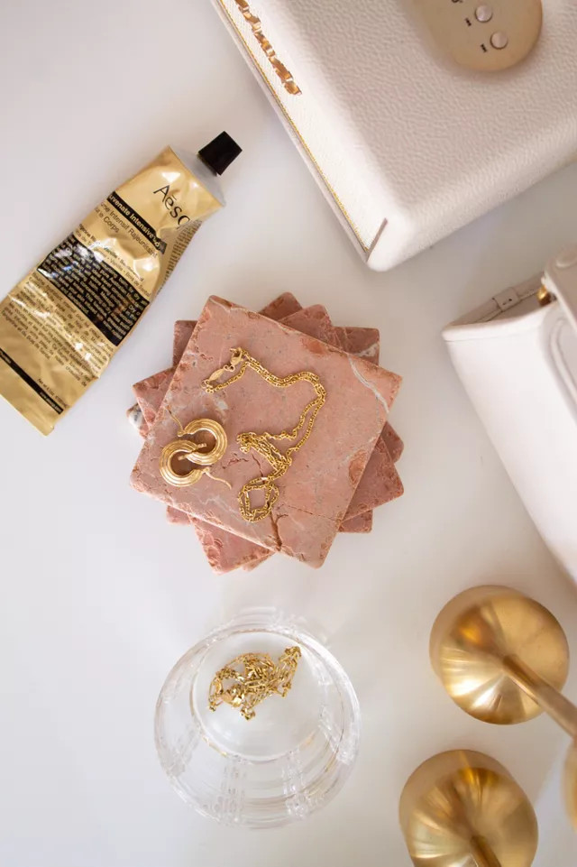 The Parmatile Shop Marble Coaster Set | Urban Outfitters (US and RoW)