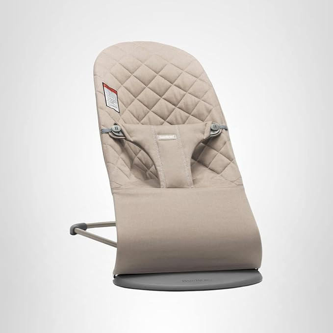 BabyBjörn Bouncer Bliss, Sand Gray, Woven, Classic Quilt | 2-in-1 Adjustable Baby Bouncer Seat a... | Amazon (US)