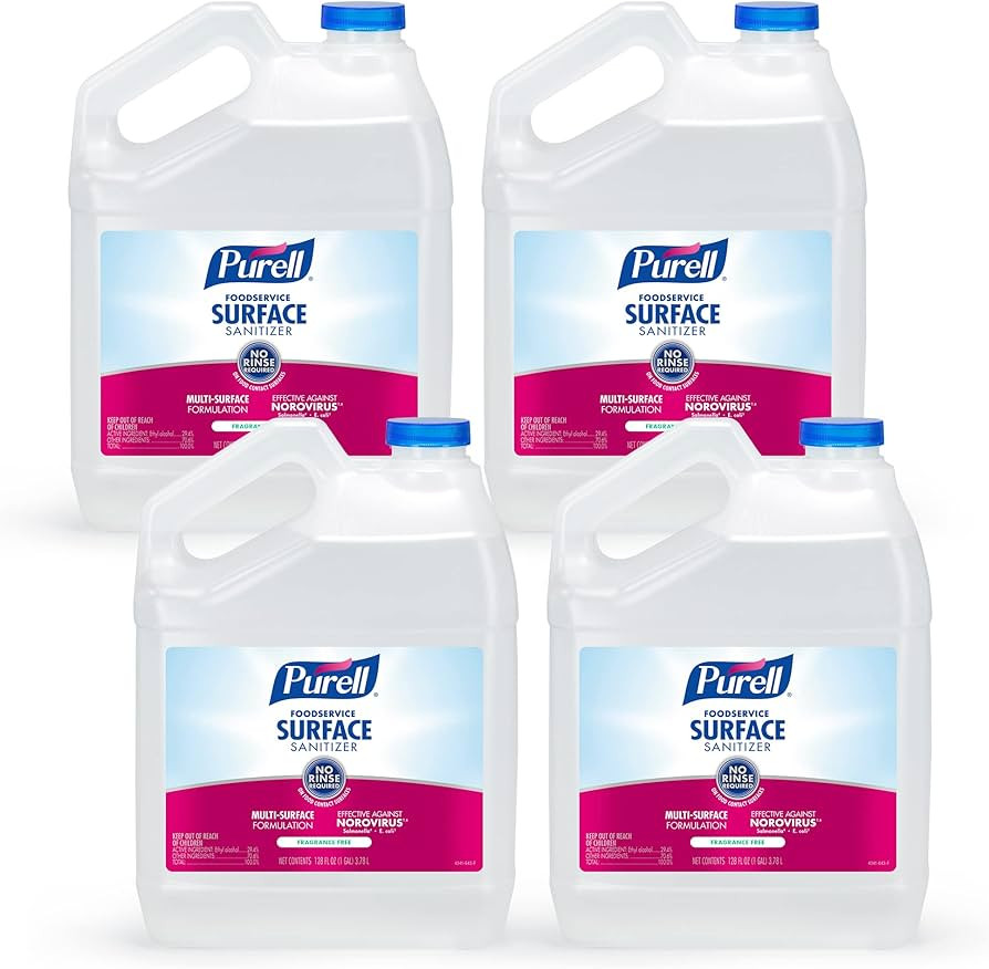 PURELL Foodservice Surface Sanitizer, Fragrance Free, 1 Gallon Surface Sanitizer Pour Bottle Refi... | Amazon (US)