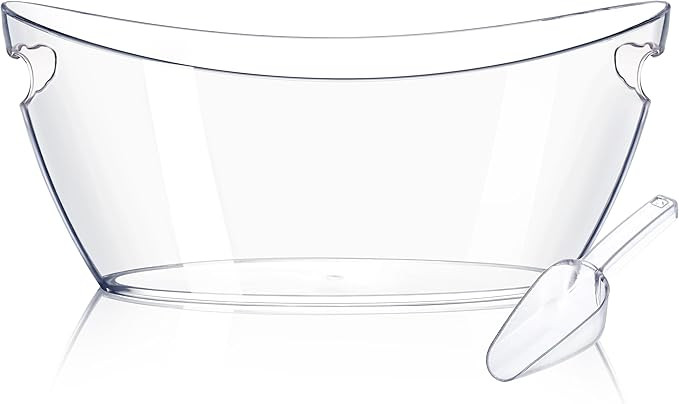 Ice Buckets for Parties (5.5L)& Ice Bucket Scoop, Clear Acrylic Champagne Bucket, Drinks Beverage... | Amazon (US)
