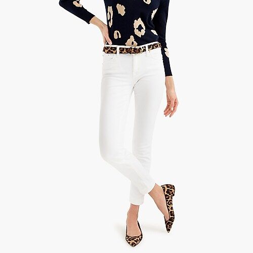 8" toothpick jean in white | J.Crew US