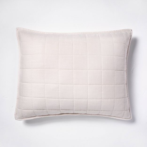 Heavyweight Linen Blend Quilt Pillow Sham - Casaluna™ | Target