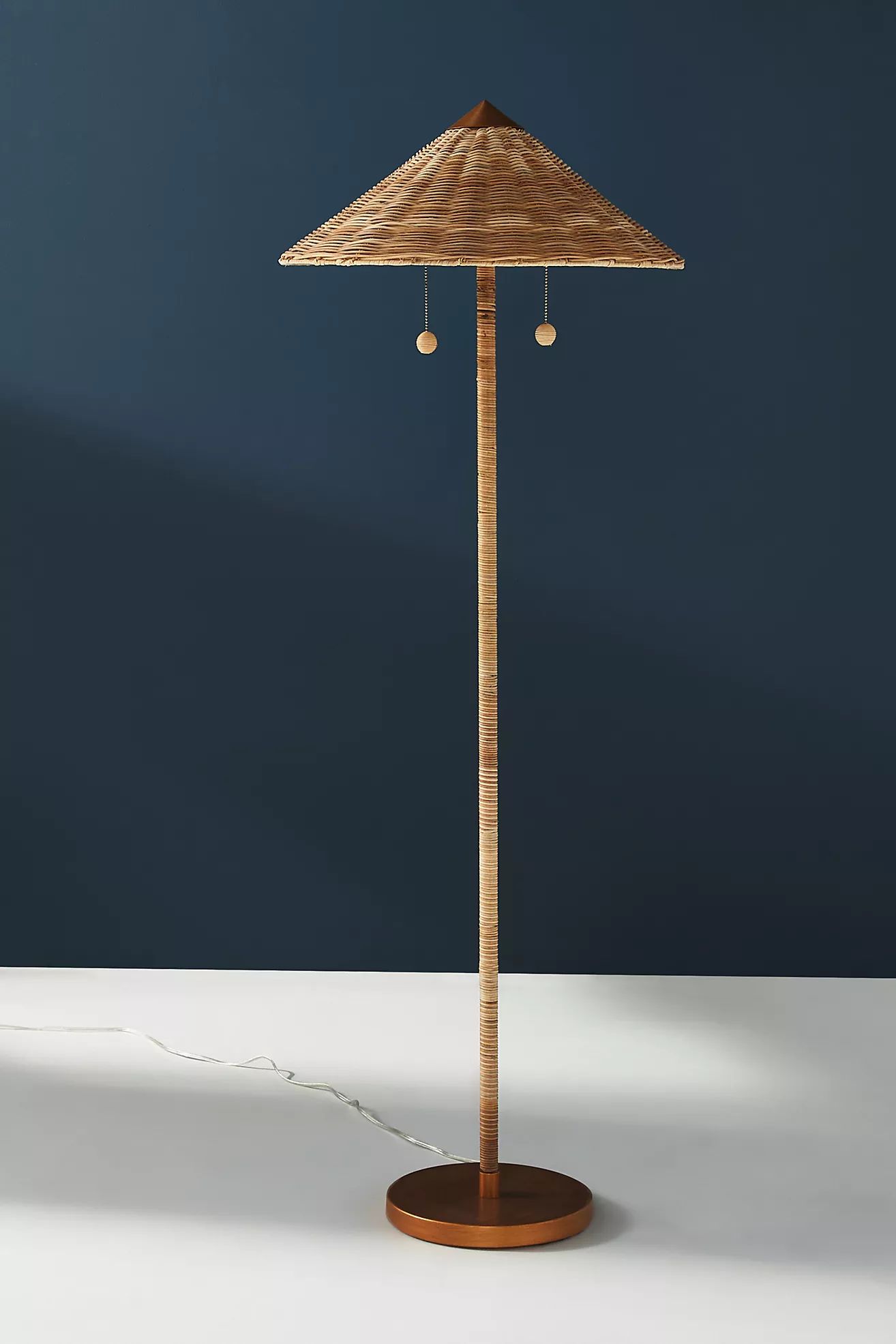 Rattan Umbel Floor Lamp | Anthropologie (US)