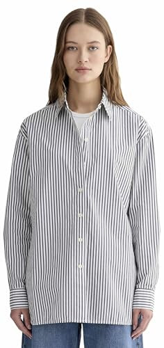 Everlane The Boyfriend Shirt in Ultrasoft Cotton - Optic White/Black Medium | Amazon (US)