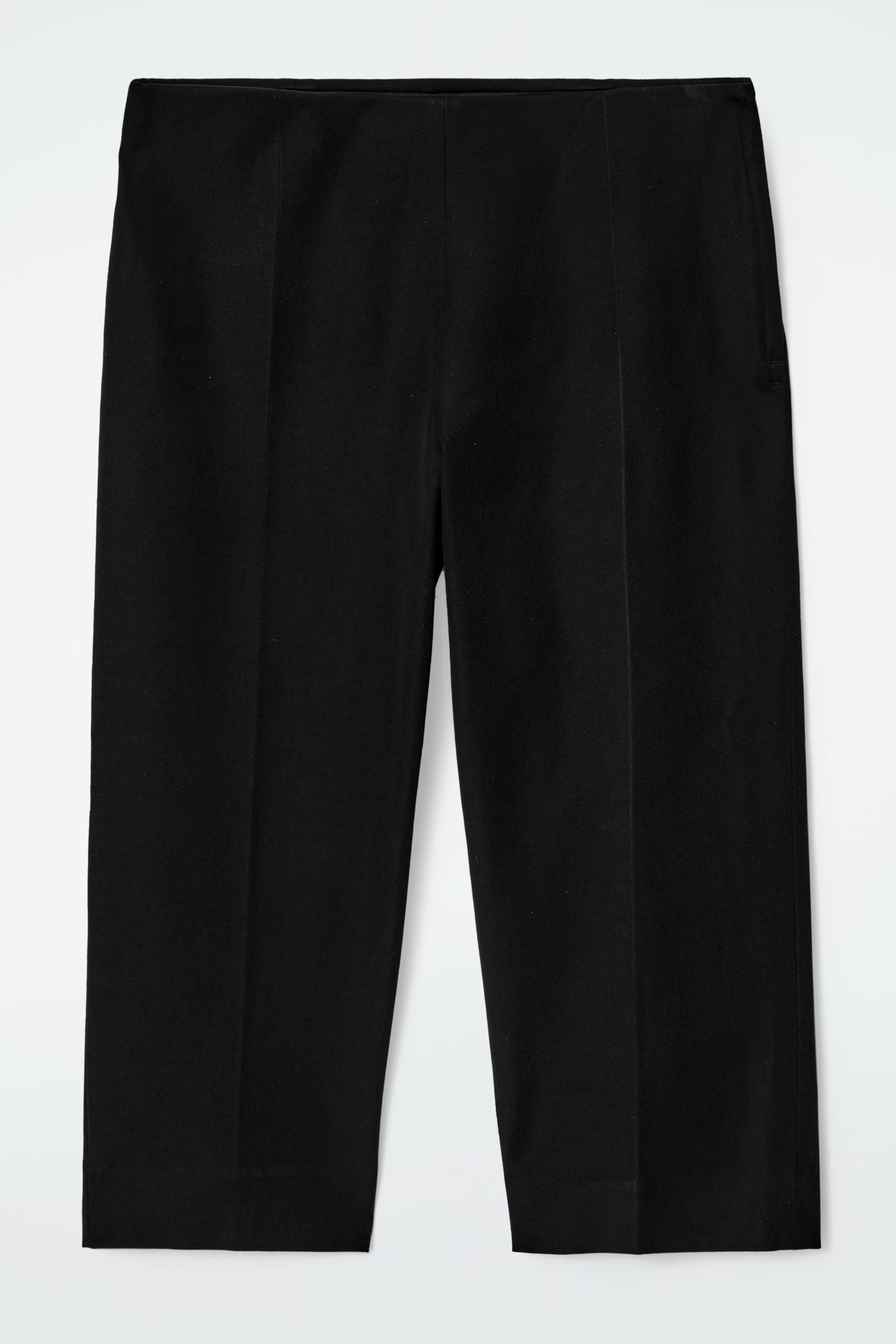 COTTON-BLEND CAPRI PANTS - BLACK | COS AU | COS (AU)