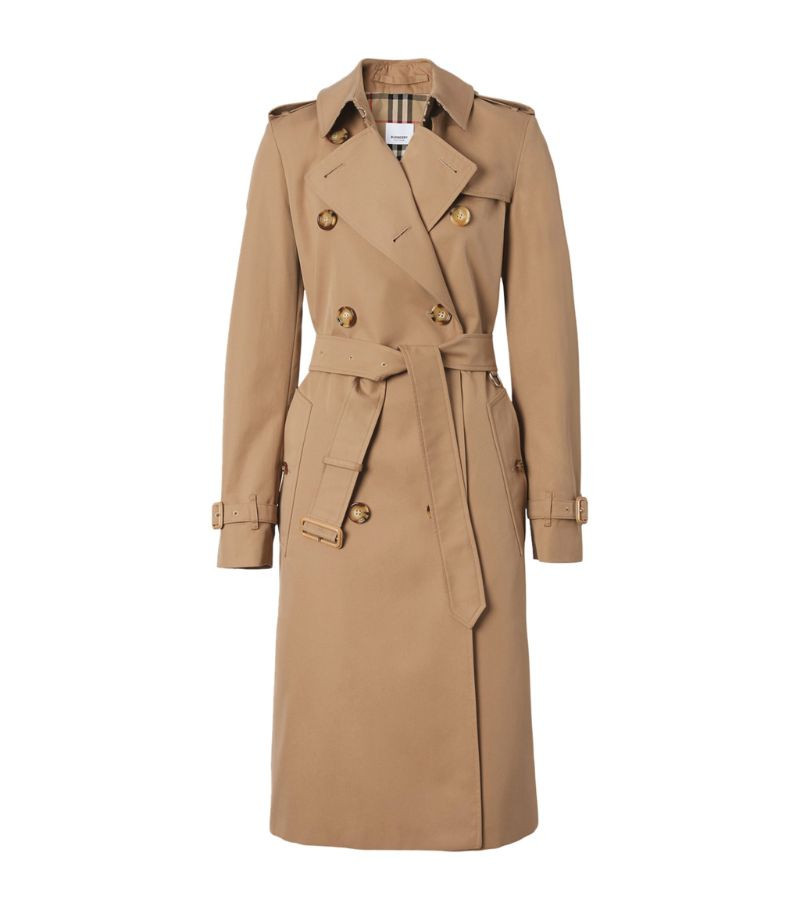Burberry Gabardine Logo Trench Coat | Harrods