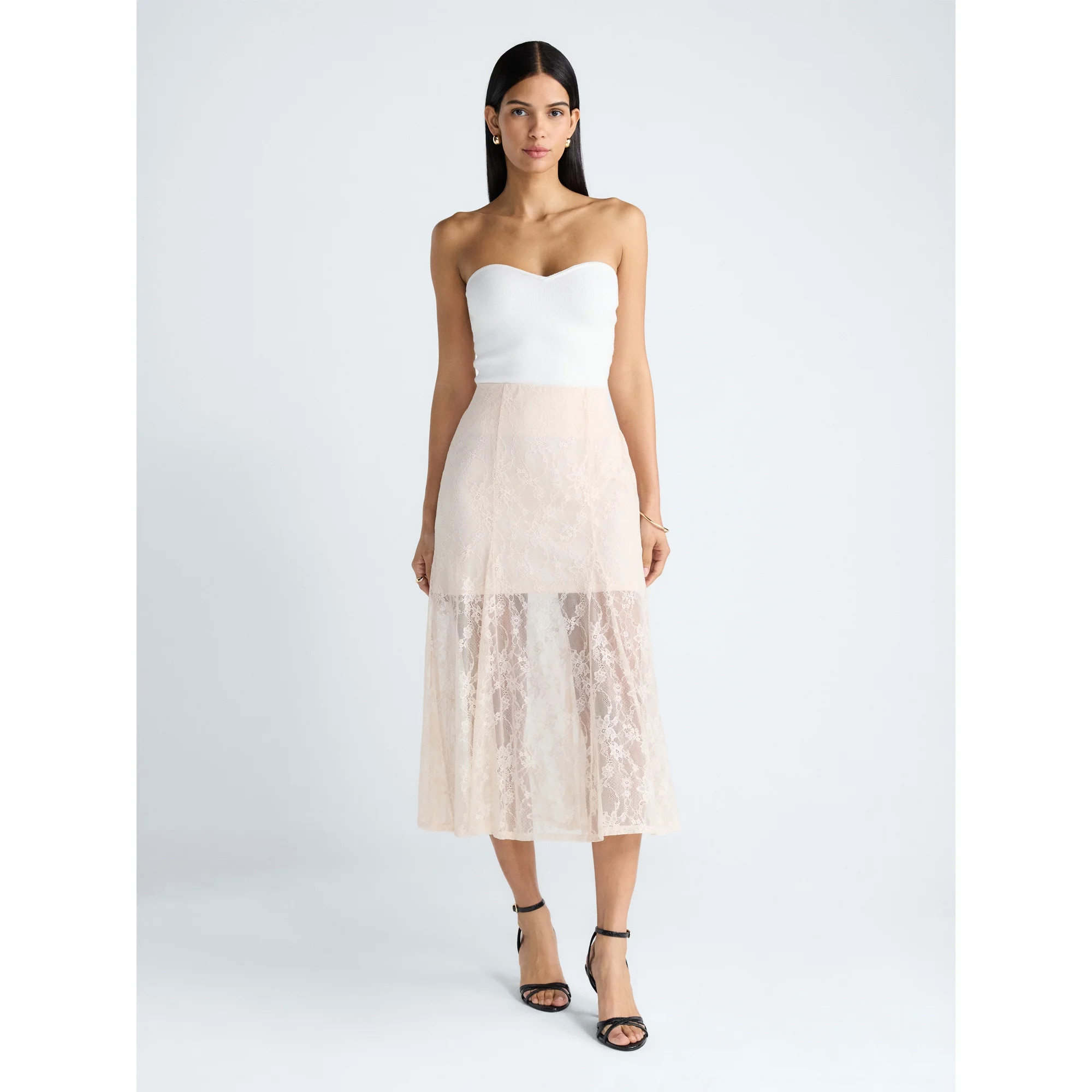 Devil Wears Prada Scoop Collection Women's Lace Maxi Skirt, Sizes XS-XXL | Walmart (US)