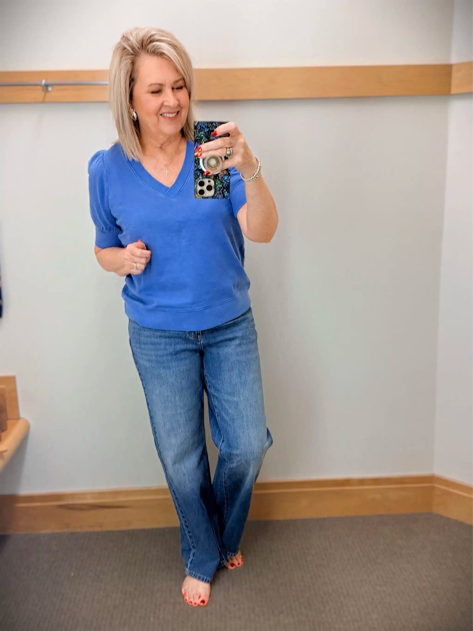 I’m sharing some of my favorites from my Talbots try on session today. My puff sleeve blue top is a medium and my jeans are a size 8.

#LTKOver40 #LTKootd #LTKSeasonal