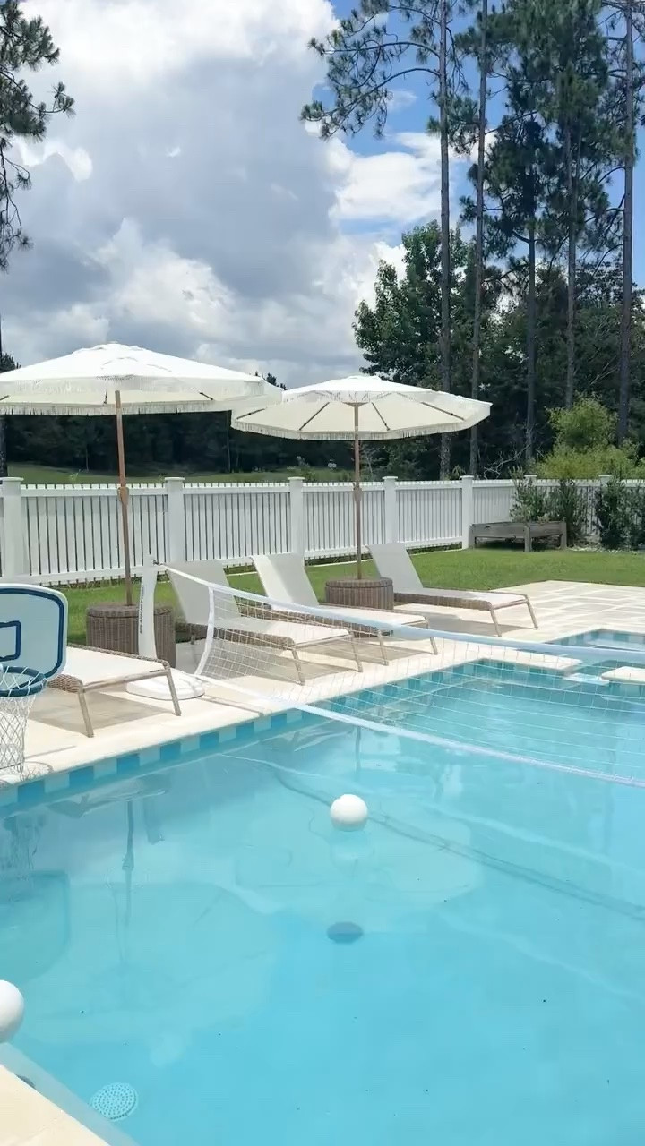 Looking to up your backyard game? This pool volleyball net and or pool basketball hoop are perfect for the family! I’ve had these umbrellas for years and you can’t beat the size for $100! I also ordered this pool float which is highly rated. 

#LTKKids #LTKMens #LTKmomlife