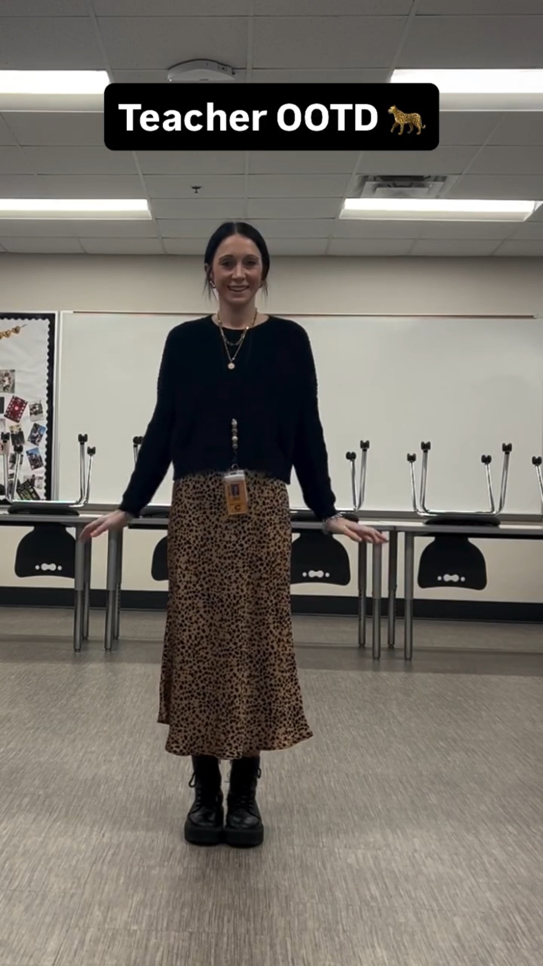 I love a skirt and combat boot combination 🤍🐆🖤 #toddlermom #teacherstyle #teacher

#LTKFindsUnder50 #LTKmomlife #LTKootd