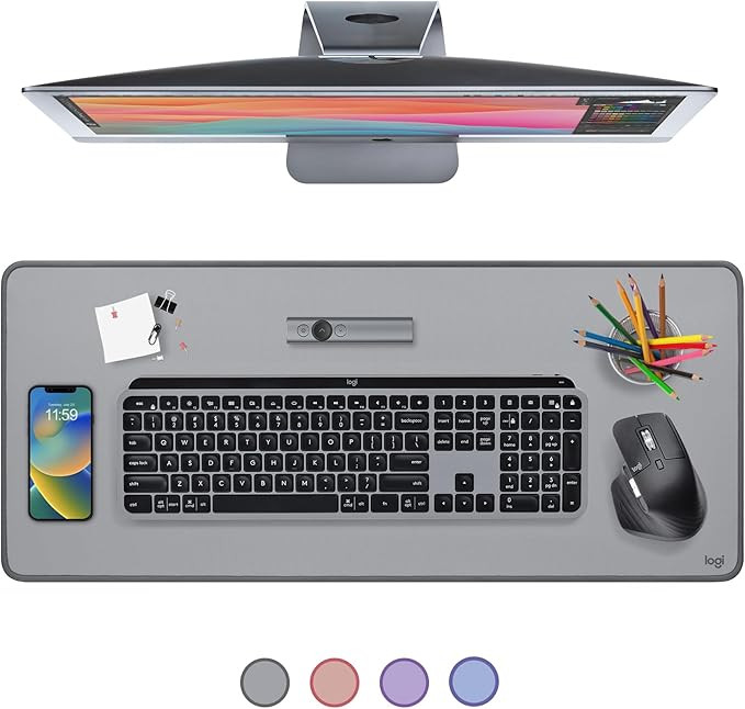 Amazon.com: Logitech Desk Mat - Studio Series, Multifunctional Large Desk Pad, Extended Mouse Mat... | Amazon (US)