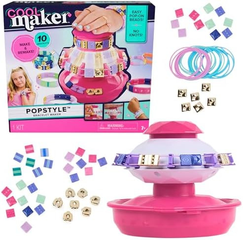 Cool Maker, PopStyle Bracelet Making Kit with 170 Beads, Make & Remake 10 (Packaging May Vary), A... | Amazon (US)