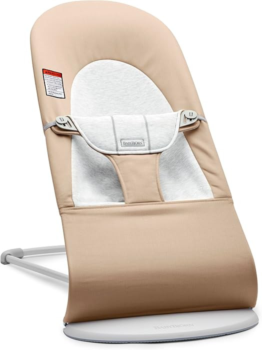 BabyBjörn Bouncer Balance Soft, Beige/Gray, Woven/Jersey | 2-in-1 Adjustable Baby Bouncer Seat a... | Amazon (US)