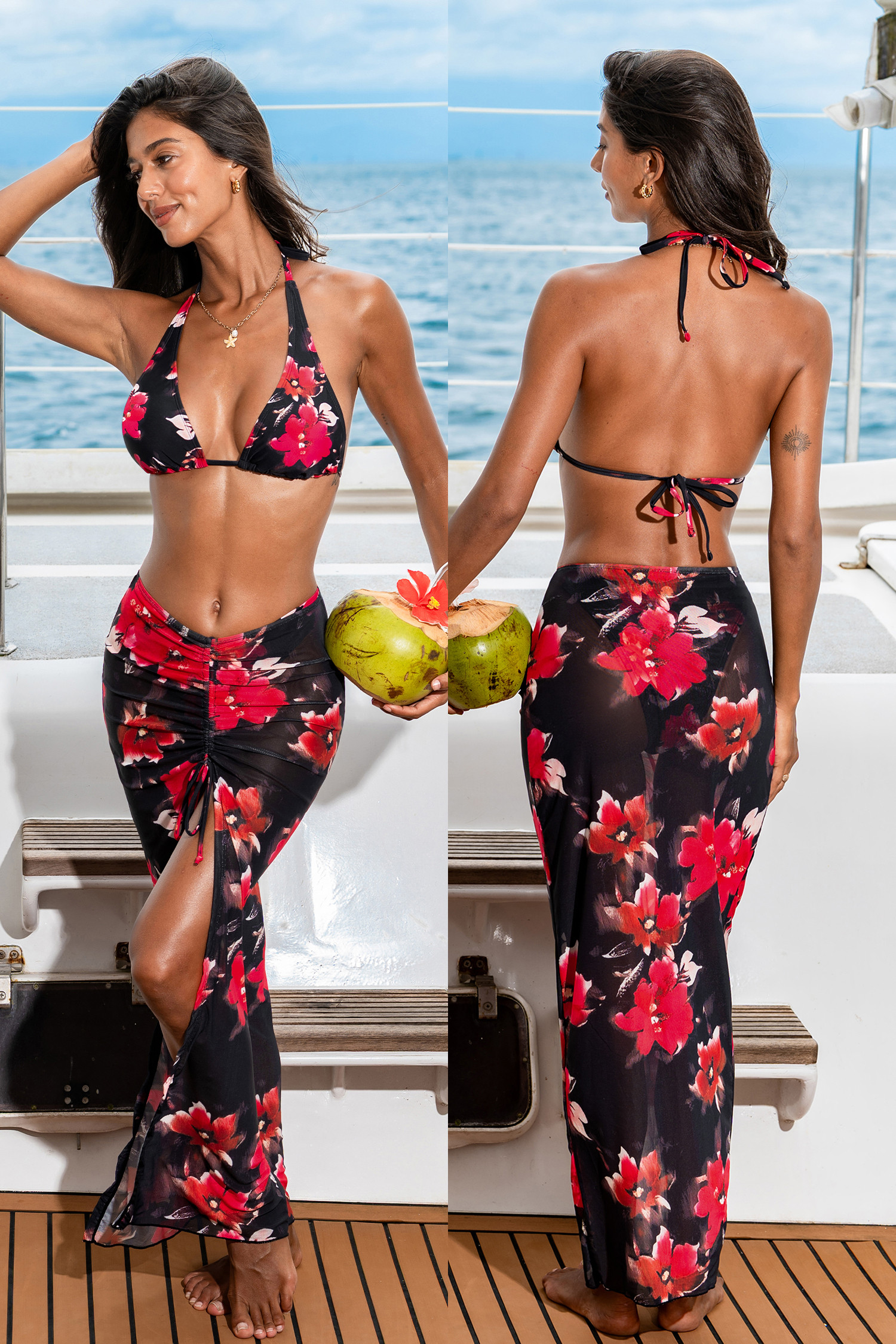 Last Spring Floral 3-Piece Bikini Set | Cupshe US
