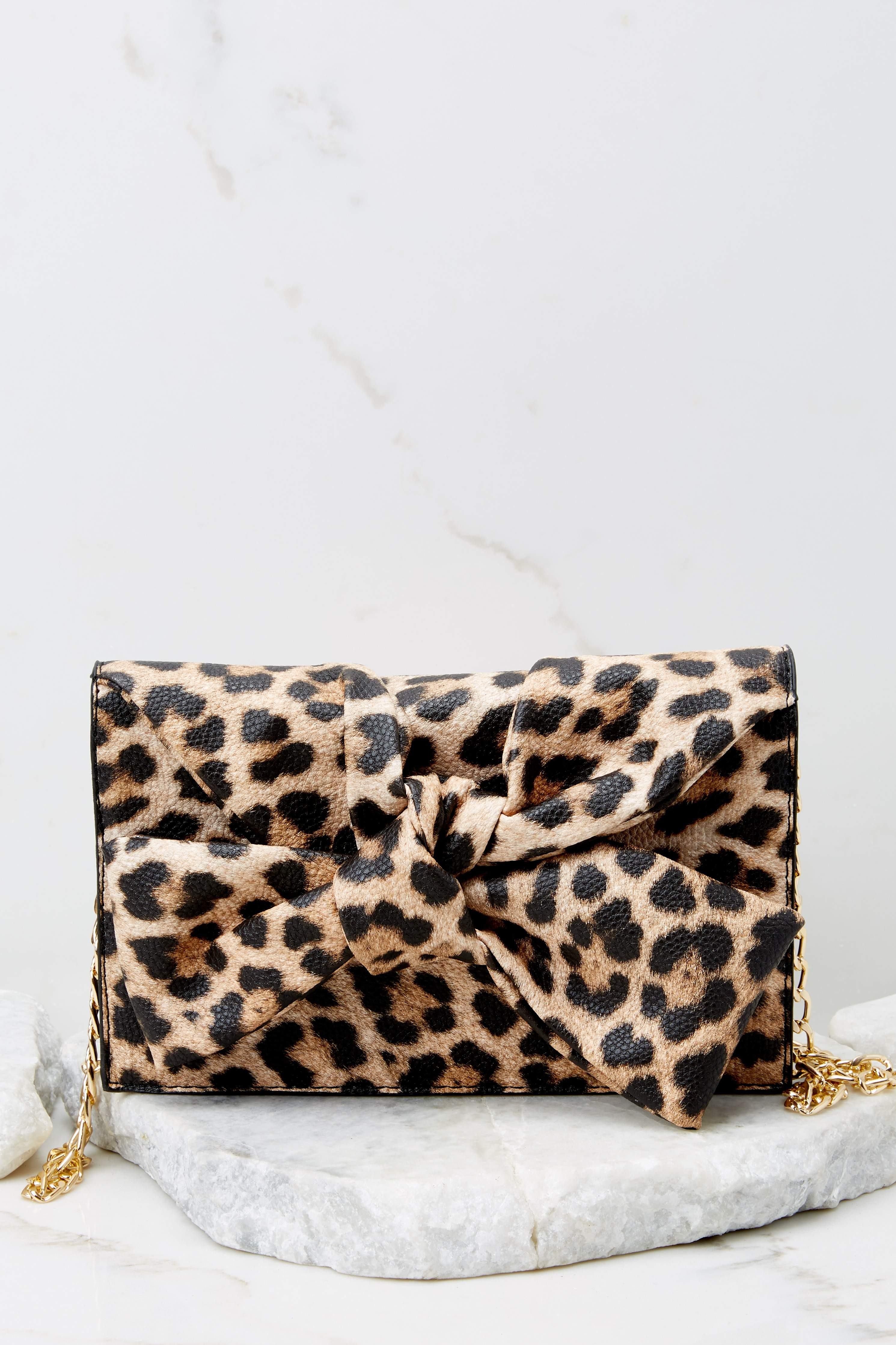 Double Check Leopard Print Clutch | Red Dress 