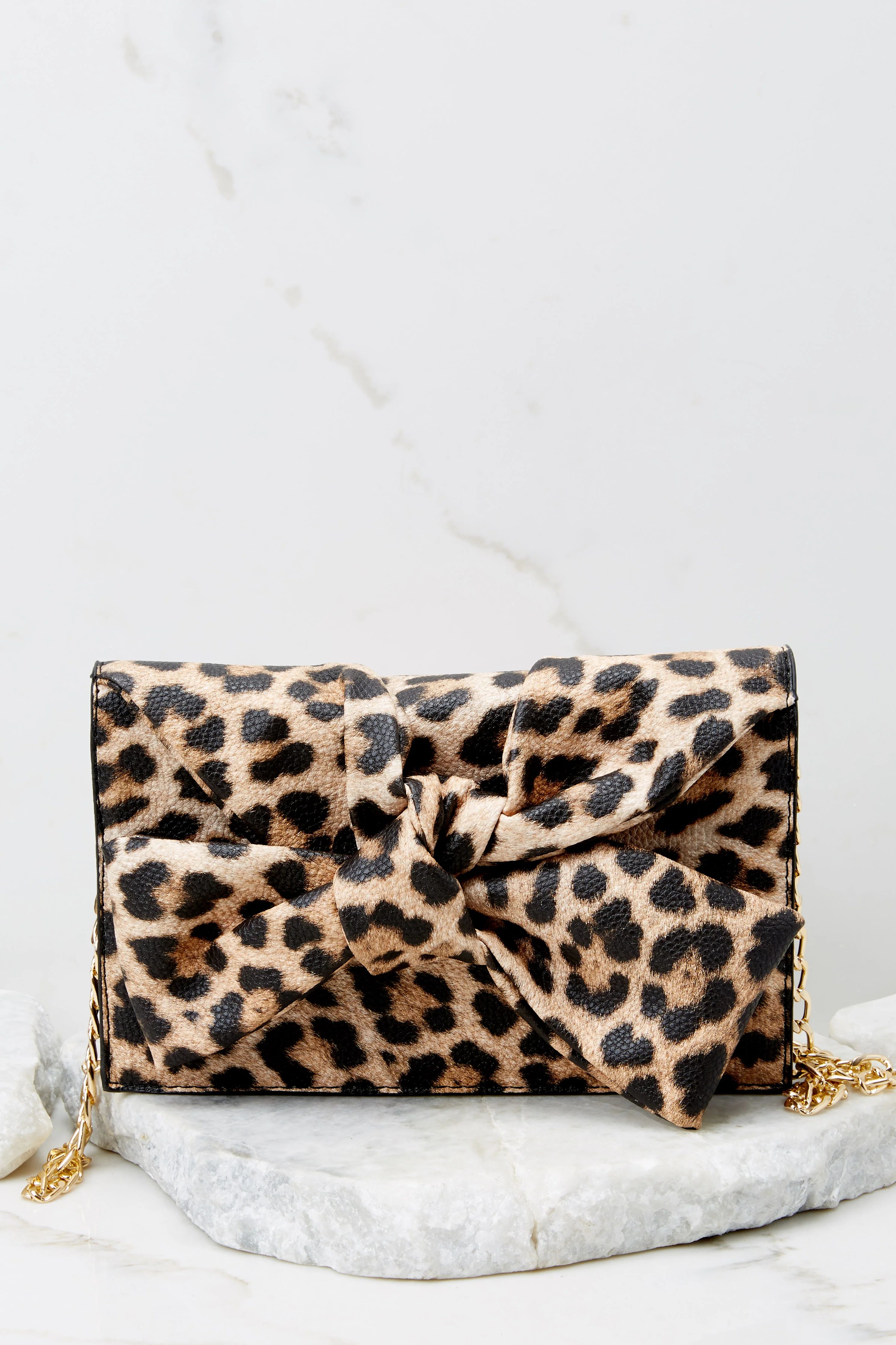 Double Check Leopard Print Clutch | Red Dress 