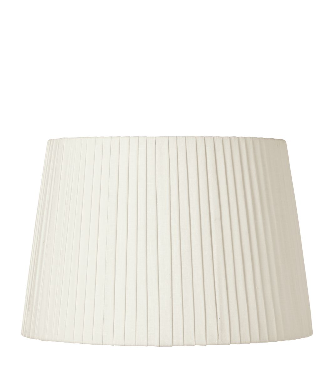 15.5in Pleated Linen Lampshade - Off White | OKA US