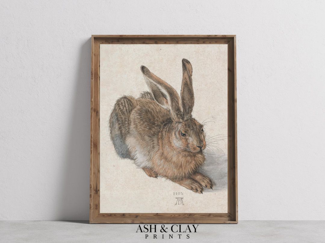 Neutral Easter Art | Vintage Easter Bunny Print | Nursery Art | Children's Bedroom | PRINTABLE Di... | Etsy (US)