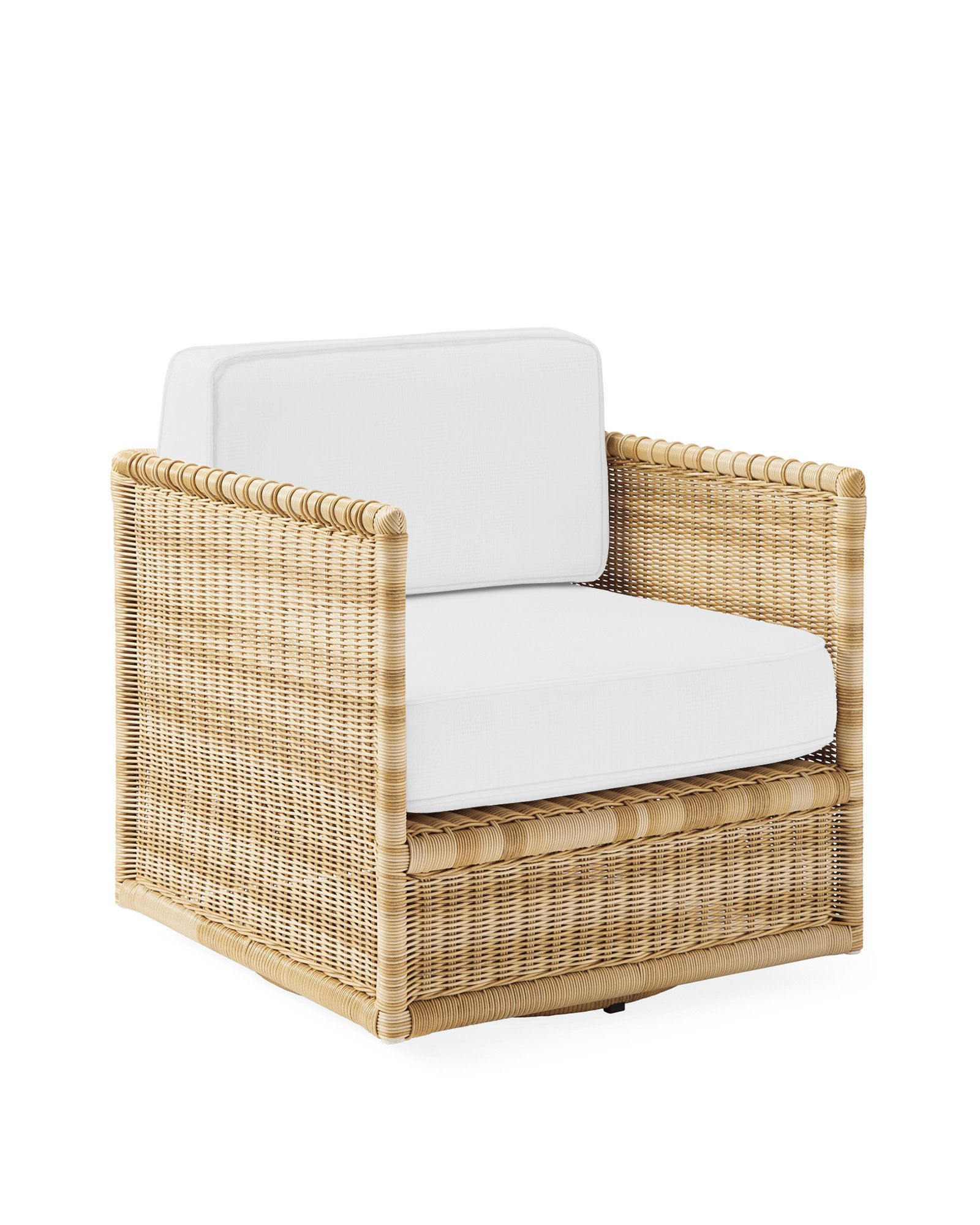 Pacifica Swivel Chair - Light Dune | Serena and Lily