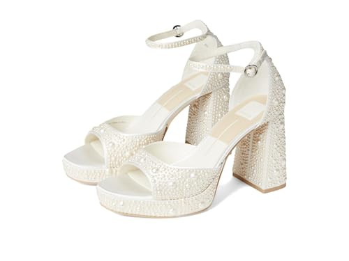 Dolce Vita Women's, Pandro Pearl True White Satin, 9.5, Medium | Amazon (US)