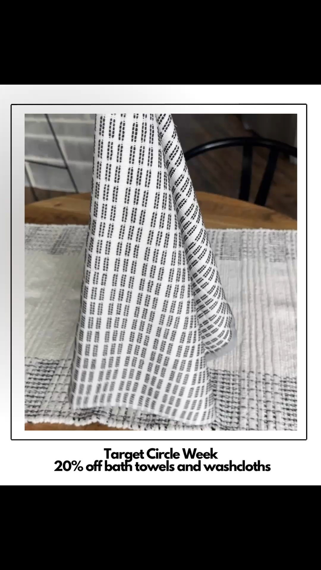 Target Circle Week - 20% off Bathtowels & Washcloths 

#target #deals #homedecor #bathroom #towels #threshold 

#LTKSaleAlert #LTKHome #LTKStyleTip