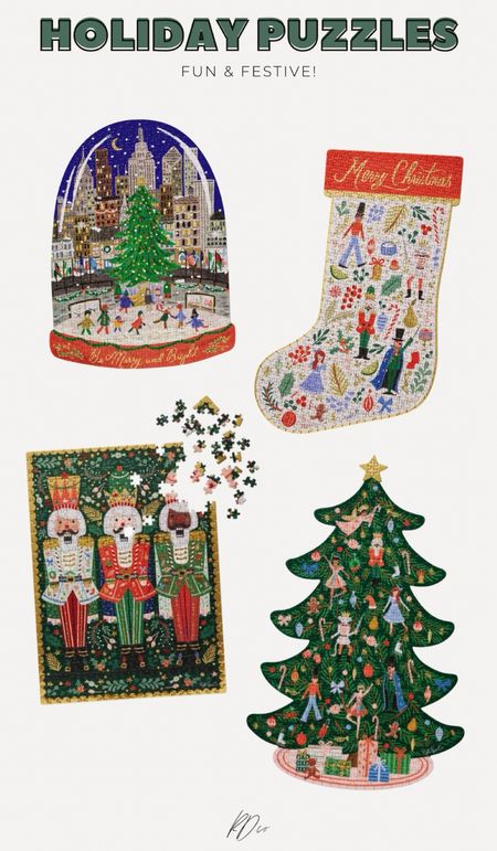Fun & festive Holiday puzzles! 

puzzles family games Christmas riflepaperco 

#LTKHoliday #LTKGiftGuide #LTKSeasonal