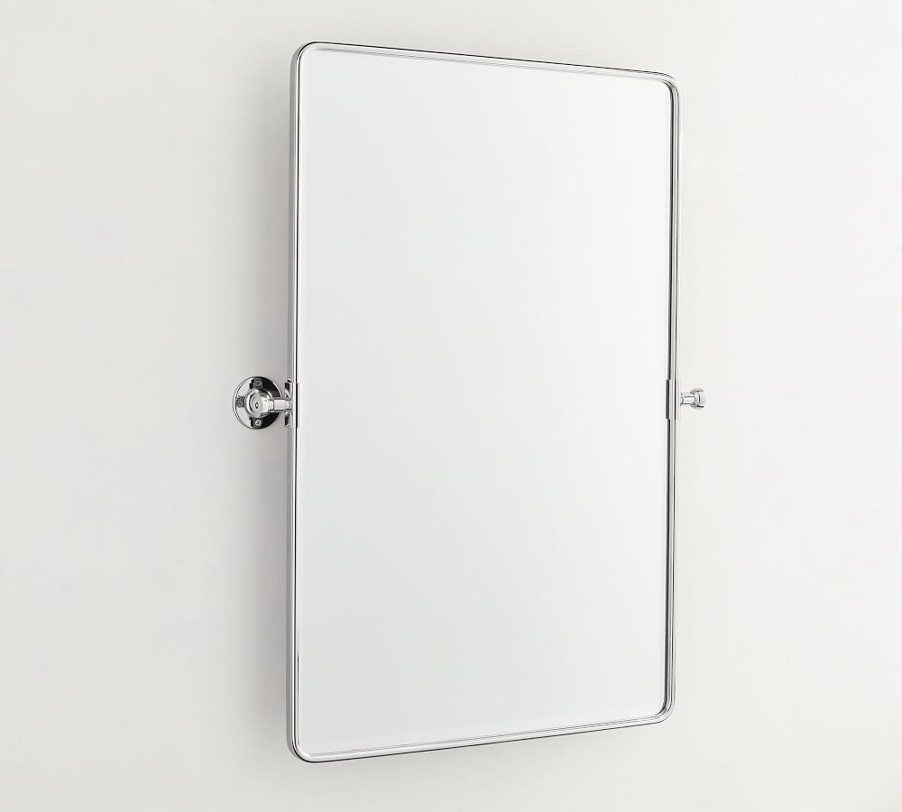 Vintage Rounded Rectangle Pivot Mirror | Pottery Barn (US)