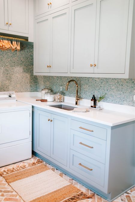 Been loving our new laundry room! 💕 The cabinet color is Benjamin Moore’s Puritan Gray! 

Loverly Grey, home finds, home decor

#LTKhome