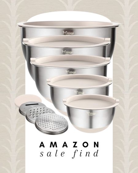 This mixing bowl set from Amazon is perfect because there are so many different attachments that are easy to swap out. I even use the bowls as leftover containers and stick them right in the fridge! $8 coupon now 👏🏼

kitchen essential, Amazon essential, baking essential, cooking essential, cheese grater, grating attachment, mixing bowls, food storage, easy kitchen cleanup, easy, cooking ideas, easy meal ideas, Amazon sale, sale, sale find, sale alert, Amazon, Amazon home, Amazon must haves, Amazon finds, amazon favorites #amazon #amazonhome

#LTKfindsunder50 #LTKhome #LTKsalealert