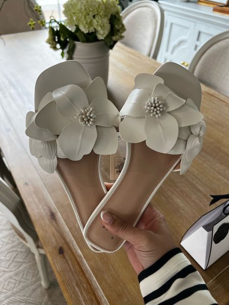 The cutest white floral sandals! 

#LTKMostLoved #LTKfindsunder50 #LTKSeasonal