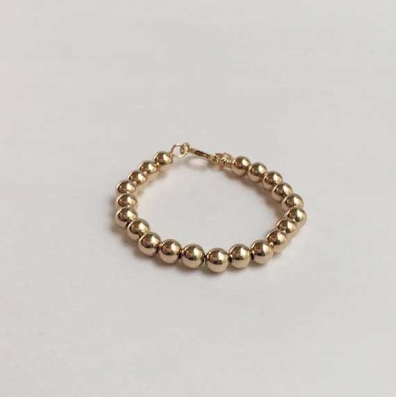 Gold Filled Baby/Kid/Adult Beaded Bracelet | Etsy (US)