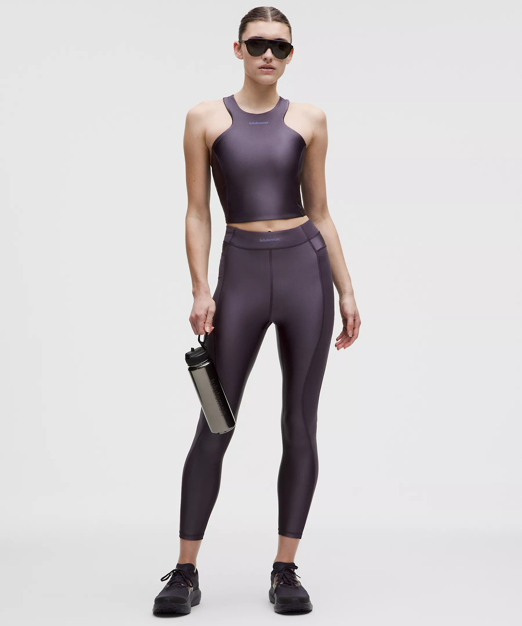 Satin Shine Panelled High-Rise Tight 25" *Wordmark | Women's Leggings/Tights | lululemon | Lululemon (US)