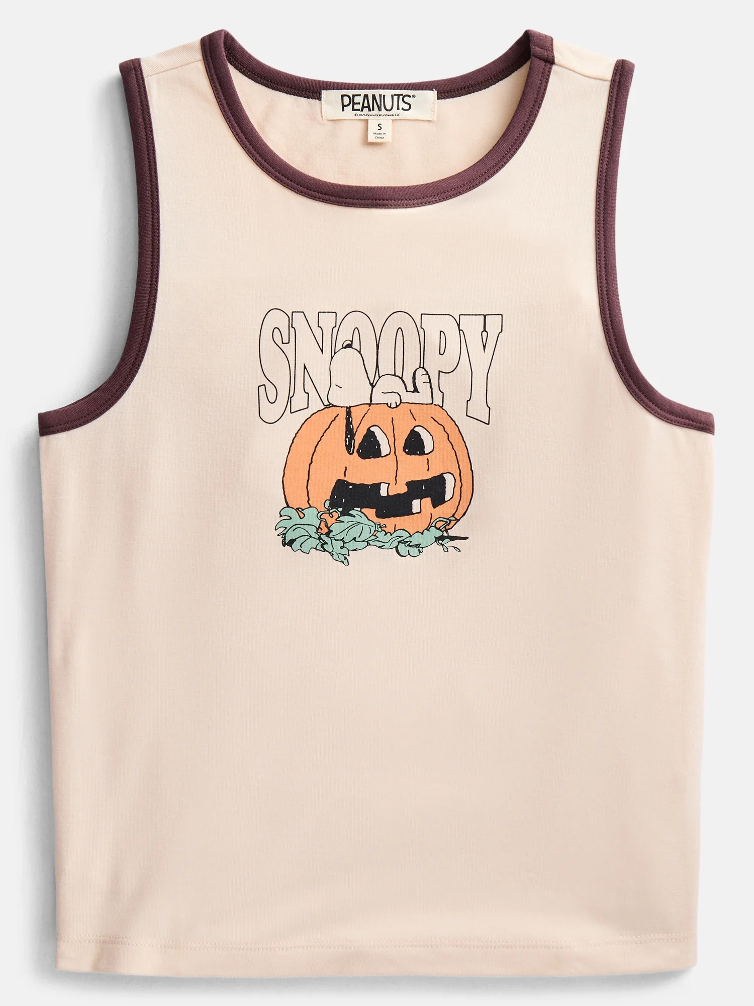 Peanuts Women's and Women's Plus Size Snoopy Pumpkin Sleep Tank Top, Sizes XS-2X | Walmart (US)
