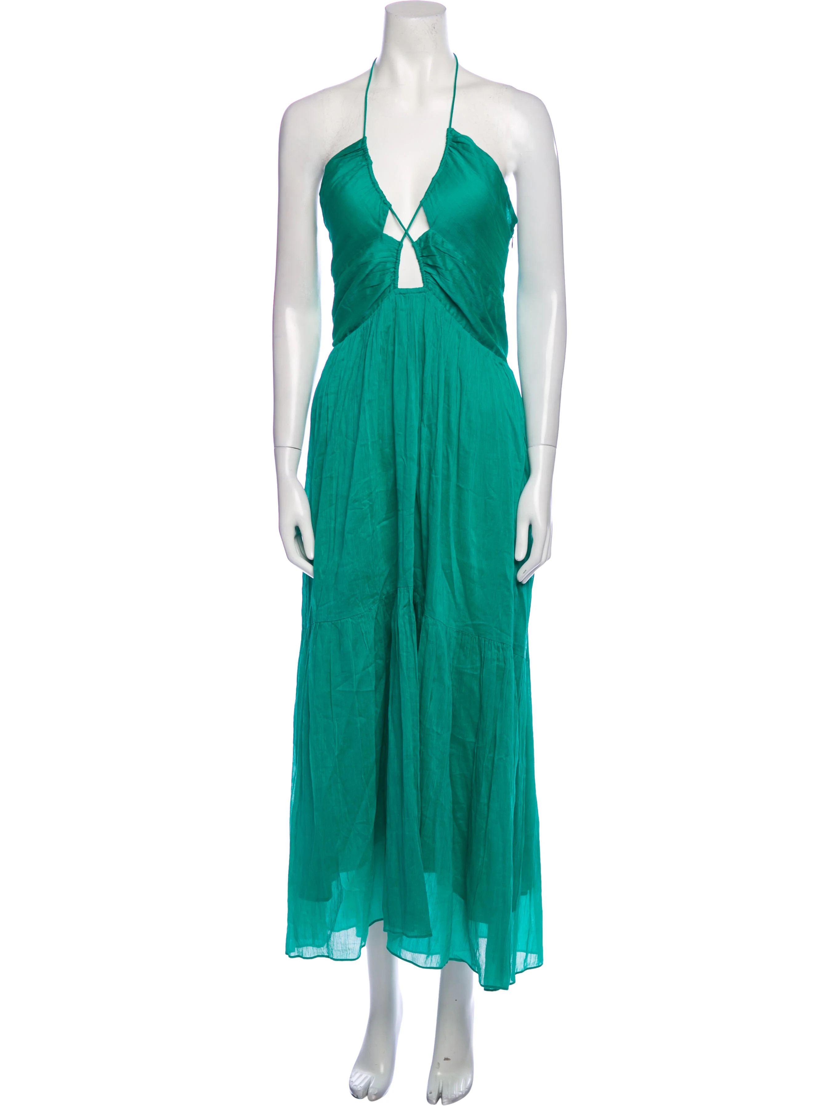 Halterneck Midi Length Dress | The RealReal