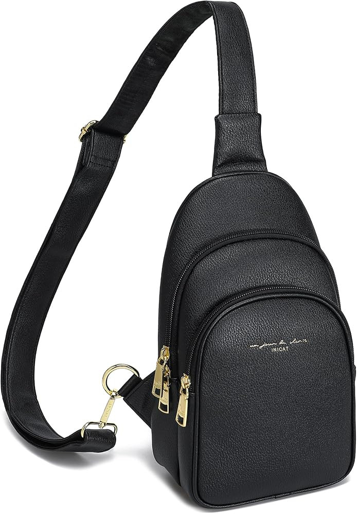 INICAT Crossbody Sling Bags Fanny Packs Vegan Leather Purses Small Cross body Bag for Women Teen ... | Amazon (US)