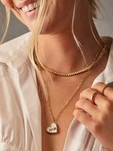 Heart 18K Gold Custom Reversible Necklace | BaubleBar (US)