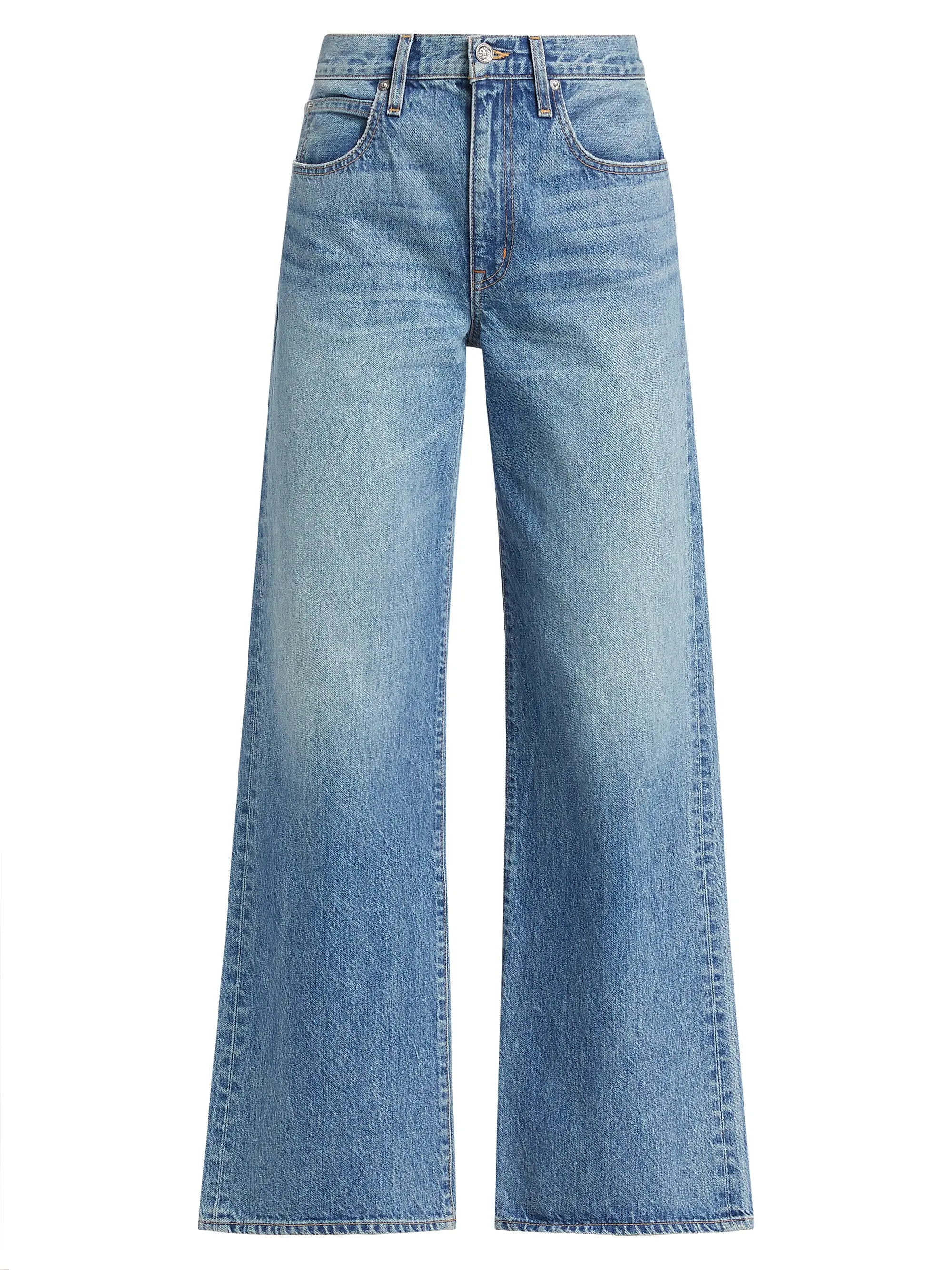 Selena Mid-Rise Wide-Leg Jeans | Saks Fifth Avenue